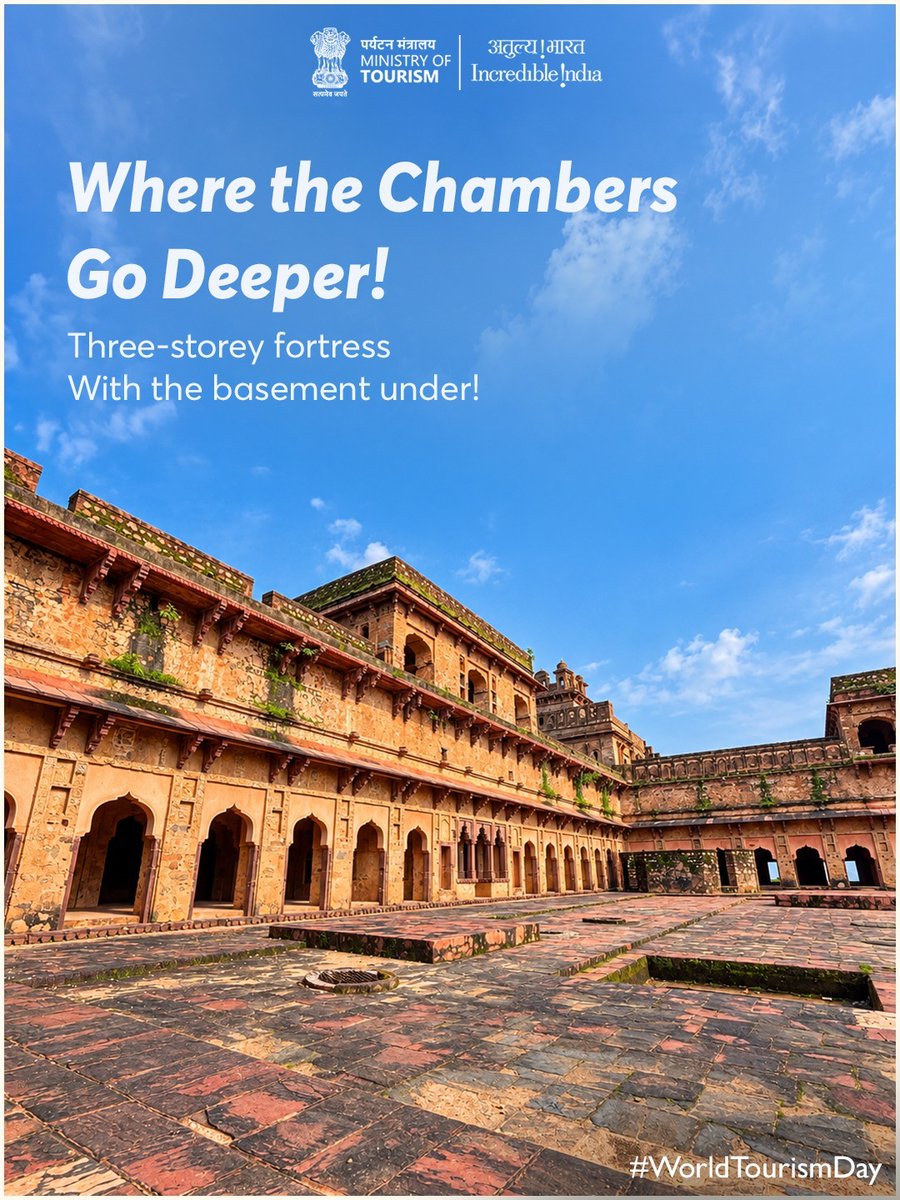 incredibleindia's tweet photo. A fort that seems to disappear when you come closer.

In the rugged landscape of Bundelkhand, Garh Kundar Fort in Niwari, Madhya Pradesh, reveals itself from afar, only to slip out of sight as you approach. Surrounded by hills and forests, its unusual setting adds to the mystery of this historic hill fort.

Discover a lesser-known chapter of Bundelkhand, where history and landscape come together in unexpected ways.

#WorldTourismDay #IncredibleIndia #Travel #Tourism #Trending #MadhyaPradesh