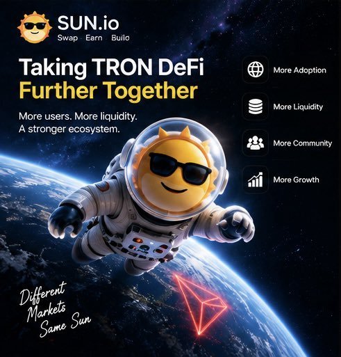 cryptofanz12's tweet photo. DeFi does not grow from one feature alone. It develops when users, liquidity, markets, and builders continuously interact and create new reasons to participate.

𝗔 𝗟𝗮𝗿𝗴𝗲𝗿 𝗗𝗲𝗙𝗶 𝗣𝗮𝘁𝗵

https://t.co/RbSbe71OvX connects several core DeFi activities across TRON, including token swaps, liquidity provision, earning opportunities, and building.

One user may start with a TRX-to-USDT swap, while another provides liquidity that supports market activity. Builders can then create new applications around these existing primitives, opening additional ways for users to participate.

Each layer adds something different to the ecosystem.

𝗚𝗿𝗼𝘄𝘁𝗵 𝗖𝗼𝗺𝗲𝘀 𝗙𝗿𝗼𝗺 𝗖𝗼𝗻𝗻𝗲𝗰𝘁𝗶𝗼𝗻

More users can contribute to greater market activity. More liquidity can support deeper markets. More builders can introduce new use cases, while an active community can help those applications evolve.

That makes ecosystem growth more than a single metric. It is a network of connected activities that can reinforce one another.

https://t.co/RbSbe71OvX brings these elements together within the TRON ecosystem, creating a broader DeFi journey where users can swap, provide liquidity, explore opportunities, and build.

The goal is not simply more activity.

It is creating more ways for DeFi activity to become useful.

@OfficialSUNio @justinsuntron #TRONEcoStarv