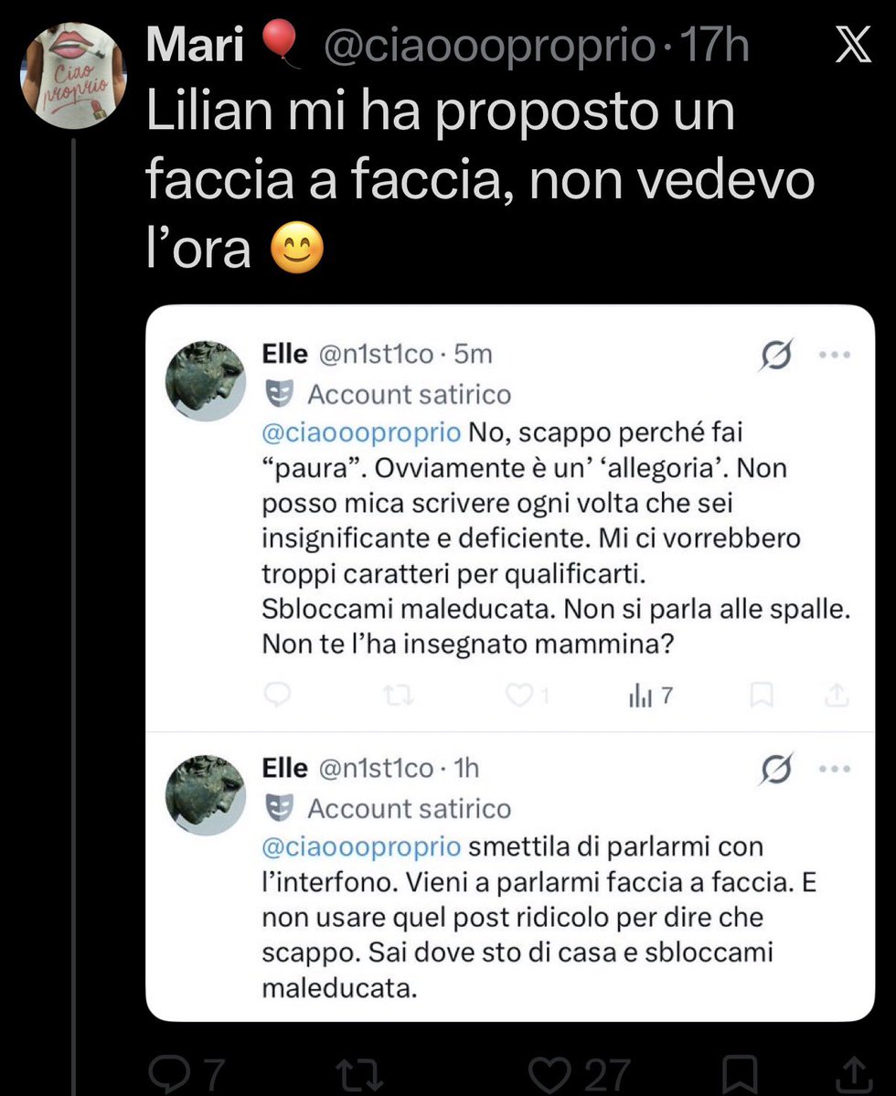 Lexisbak's tweet photo. L’ora de che? 
Buffona senza palle https://t.co/n8gKUypjew
