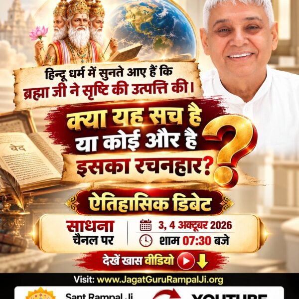 AmbikaS94's tweet photo. #OpenChallengeBy_SantRampalJi
कमल के फूल पर सचेत होने पर ब्रह्मा जी भी जब अचंभित थे, तो उनका जनक (उत्पत्ति कर्ता) कौन है?
देखें खास वीडियो "शास्त्रार्थ का शंखनाद" Sant Rampal Ji Maharaj YouTube Channel पर।
शास्त्रार्थ का शंखनाद https://t.co/Ub4qF99bIb