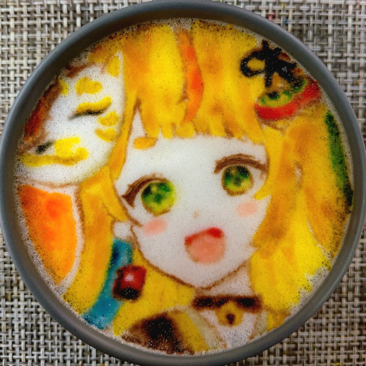 Mine_Yokosuka's tweet photo. ㊗️・3D化 ！
ミリプロ所属・小廻こま⛩️🔅ラテアート☕
デビューから1年半記念＆チャンネル登録者40万人、おめでとうございます🎉

#こまのえま #ミリ創作 #小廻こま3Dお披露目 #100時間カレー https://t.co/iY3OnL7F8V