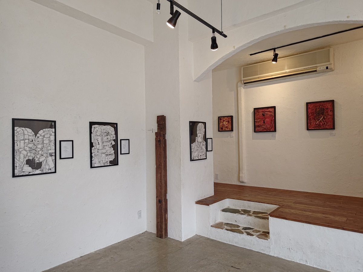 NaoeTOS's tweet photo. ギャラリールンパルンパにてDemitri Vassiliadis 個展｢SKINK｣  と  諌山みのり、O33、髙橋稜｢urface/consciousness｣をみる、Demitri Vassiliadis氏は機械生命体的なモチーフに悪夢のような世界観が展開されてて個人的にかなり好き、明日9/27迄 https://t.co/NaJUKKI7py