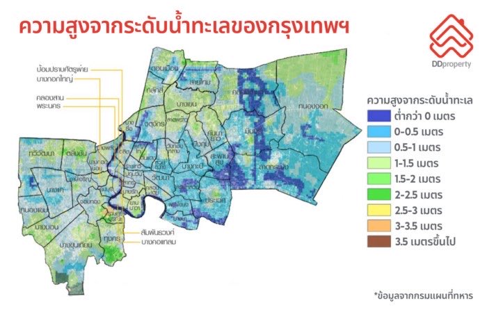 mrguy289_'s tweet photo. อันนี่เป็นระดับความสูงของทุกเขตในกรุงเทพนะครับ แต่บางพื้นที่มีปัจจัยแล้วเรื่องเศรษฐกิจด้วย จุดไหนที่เป็น CBD เครื่องสูบน้ำจะไปตรงนั้น https://t.co/w2LkmBgu7M