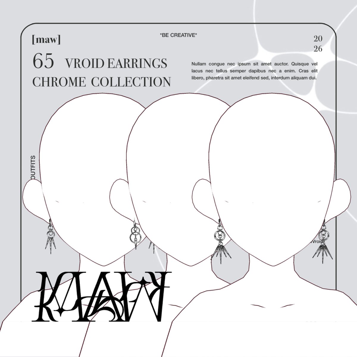 MawVroid's tweet photo. 65 EARRINGS VROID by [maw] | [maw] https://t.co/UitkdY3Um9 #booth_pm #BOOTH #VRC #Vtuberㅤ #VroiStudio https://t.co/Lfi4IteA7U