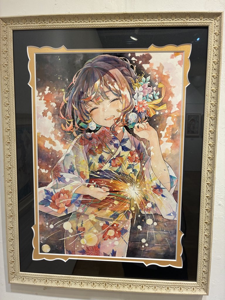 moritakeru0222's tweet photo. 優子鈴先生の
画業5周年記念原画展再訪しました！
今日は優子鈴先生が在廊されてたので、
サインをいただき、お話しも出来ました！個展は何度見ても発見があるので、
再訪して良かったです^_^ https://t.co/TZiZYQBlxC