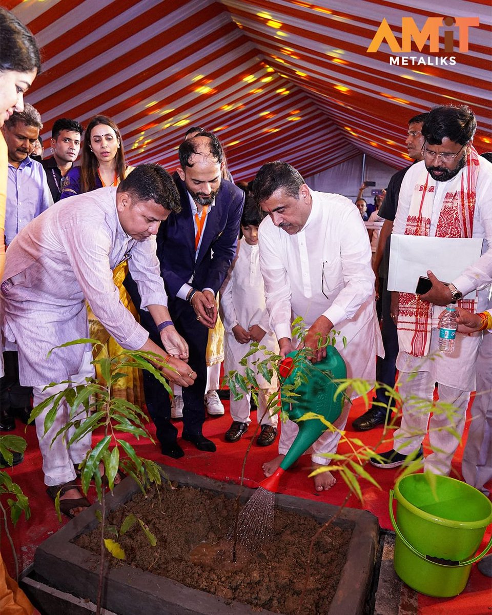 AmitMetaliks's tweet photo. A few moments from a memorable day at Amit Metaliks. 

The Stone Laying Ceremony marked the beginning of something new, and we’re happy to share a few glimpses from the ceremony.

#AmitMetaliks #StoneLayingCeremony #SteelIndustry
#WestBengal https://t.co/kdvcj2RmdG