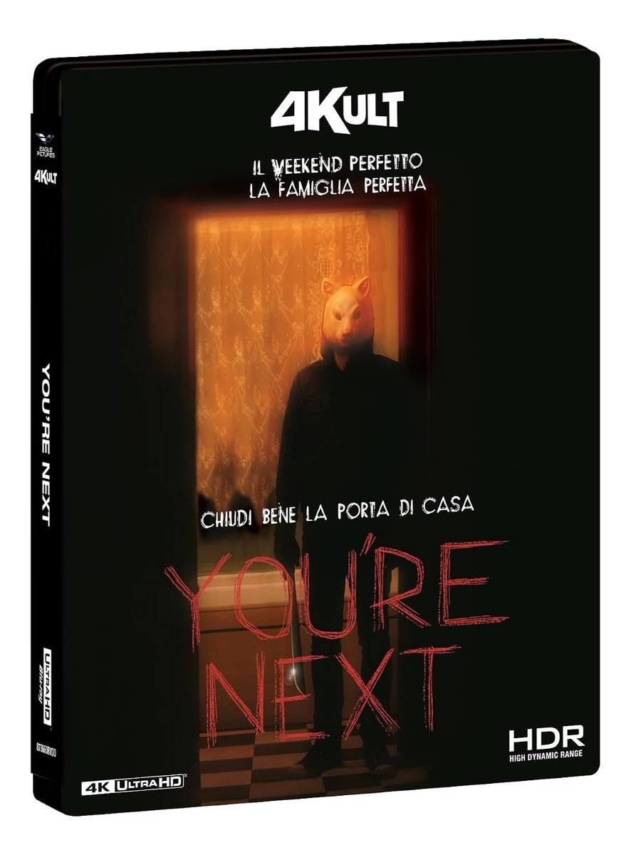 UltraHDBluray's tweet photo. "You're Next" Italian #4Kult Ultra HD Blu-ray: 
🔉 🇺🇸 🇮🇹 DTS-HD 5.1
💬 🇮🇹
https://t.co/OLHkHRPAUN https://t.co/BydcSvwvj6