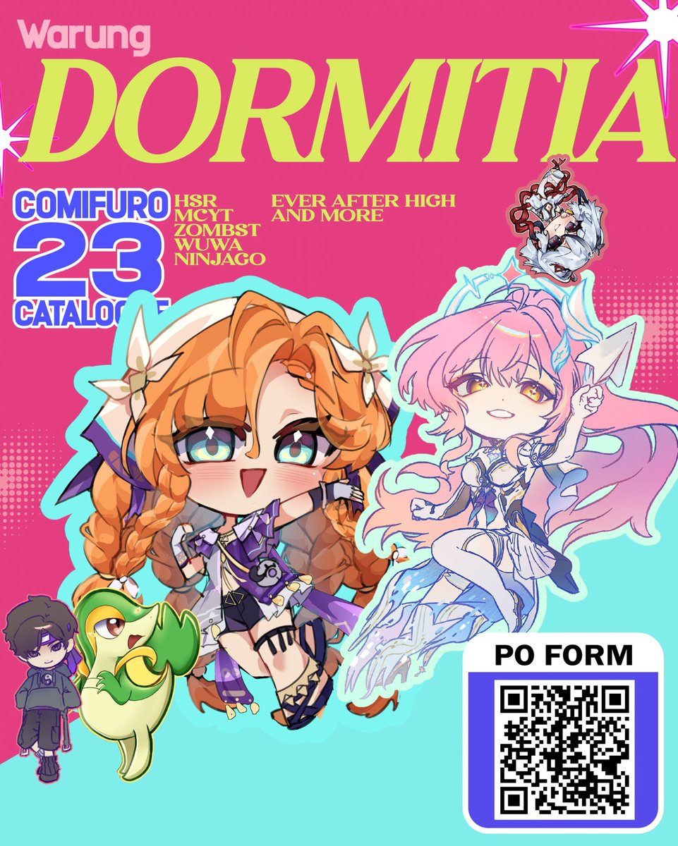 ShPoki's tweet photo. [💖Likes &amp; 🔁RT's Are Appreciated🥺 ]

Vanny, Rea &amp; Poki's Batch 1 #CF23  2nd Pre-Oder open!
Yatta 😻

🗓Period 26 sept-3rd oct 2026⭐️
📨 Pick up only 
🎀Fandoms: ZOMST, MCYT, WuWa, Ninjago, pkmn, HSR, EAH.
Link: https://t.co/VyuKU14shC

#cf23catalogue #comifuro 
#cfpreorder 
#PO https://t.co/7rCkAJDHDm