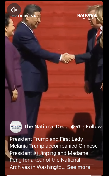 GiftoGab's tweet photo. @YourAnonCentral Incorrect. They had all ALREADY shaken hands a few moments before. This is without context. https://t.co/Ir9xstggT5
