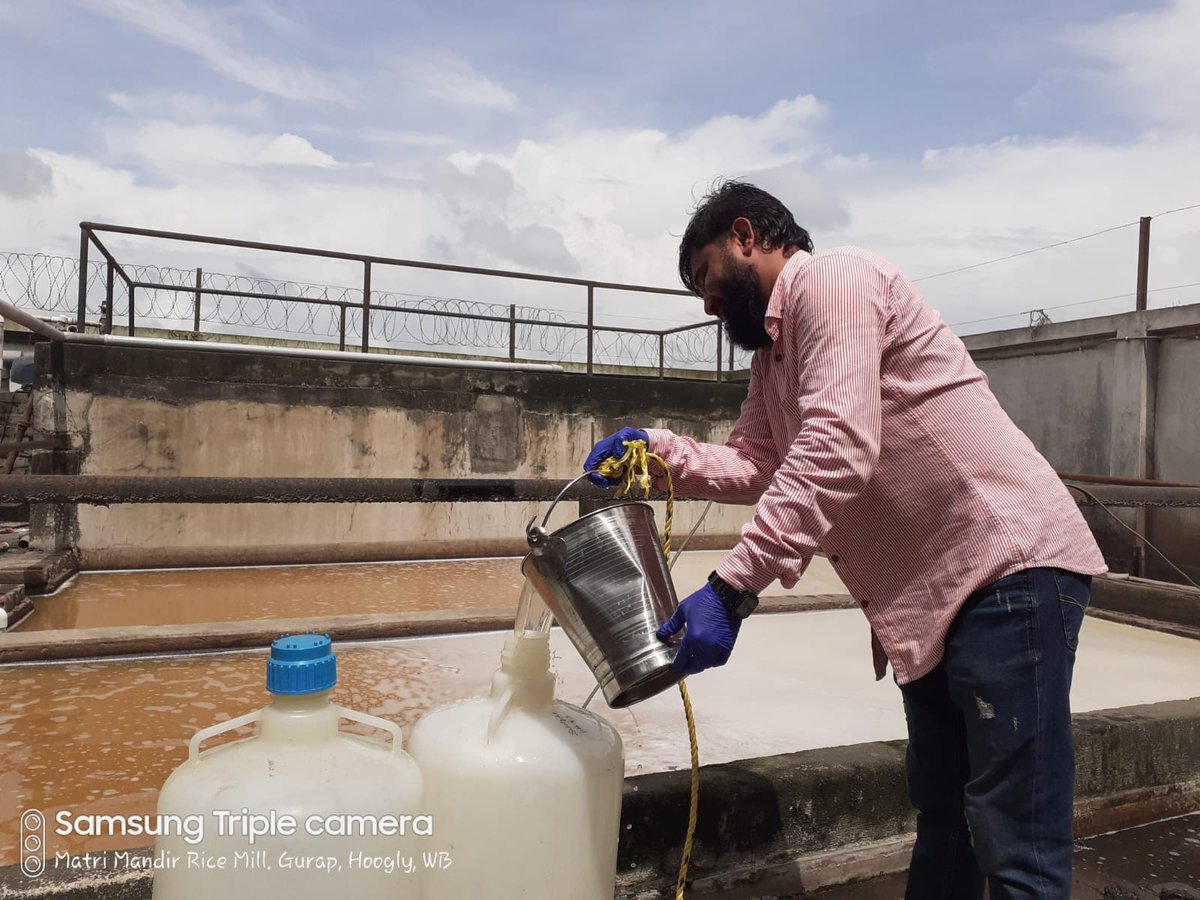 BhadPunyasloke's tweet photo. With support from @IndiaDST in a collaborative project with @krishna_mangrov, we are implementing microbiome based bioremediation to treat rice mill effluent for sustainable agriculture &amp; aquaculture. Optimization of bioremediation efficiency is in progress @ITMERG1 @iiserkol https://t.co/h0v3W9fCD5