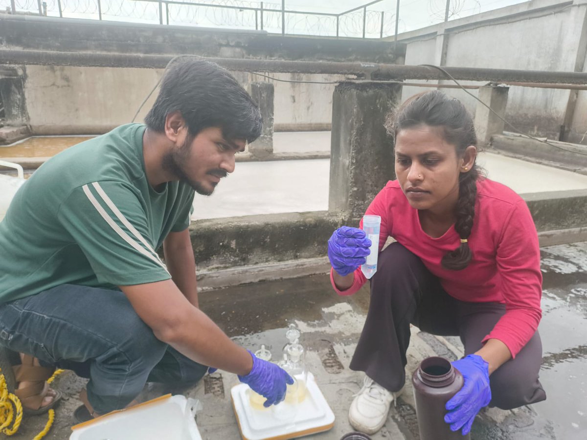 BhadPunyasloke's tweet photo. With support from @IndiaDST in a collaborative project with @krishna_mangrov, we are implementing microbiome based bioremediation to treat rice mill effluent for sustainable agriculture &amp; aquaculture. Optimization of bioremediation efficiency is in progress @ITMERG1 @iiserkol https://t.co/h0v3W9fCD5