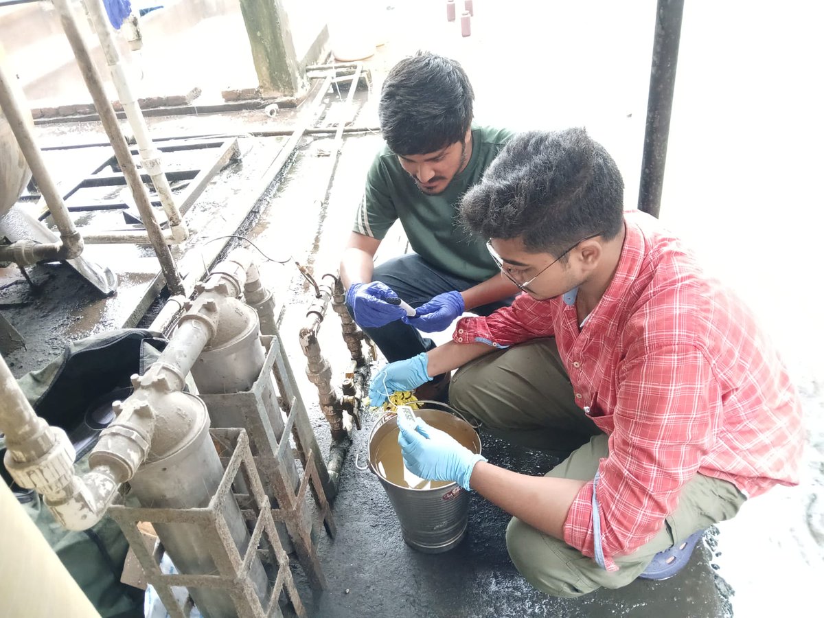 BhadPunyasloke's tweet photo. With support from @IndiaDST in a collaborative project with @krishna_mangrov, we are implementing microbiome based bioremediation to treat rice mill effluent for sustainable agriculture &amp; aquaculture. Optimization of bioremediation efficiency is in progress @ITMERG1 @iiserkol https://t.co/h0v3W9fCD5