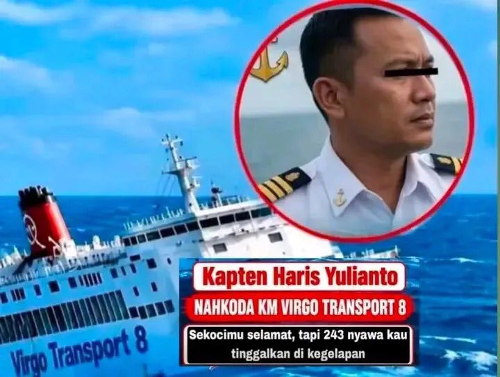 sibambaang's tweet photo. Baru tahu kalau KAPTEN KAPAL VIRGO yang TENGGELAM itu selamat.

Tapi penyelam nemuin 14 JENAZAH di buritan lambung kanan, bayangin mereka berjuang hidup di situ 😭

Sedangkan kapten kapalnya naik sekoci duluan dan selamat!

Namanya Haris Yulianto, sempat lapor kondisi darurat ke Basarnas sebelum kapal hilang kontak.

Sampai update 25 September kemarin belum ada penetapan penjara, statusnya masih dalam pemeriksaan KNKT + penyidik.

Publik masih nunggu rekonstruksi kronologi siapa yang kasih perintah evakuasi dan siapa yang duluan naik sekoci. 

Total manifest 243 orang, baru 160 ditemukan.

Menurut kalian siapa yang harus tanggung jawab?