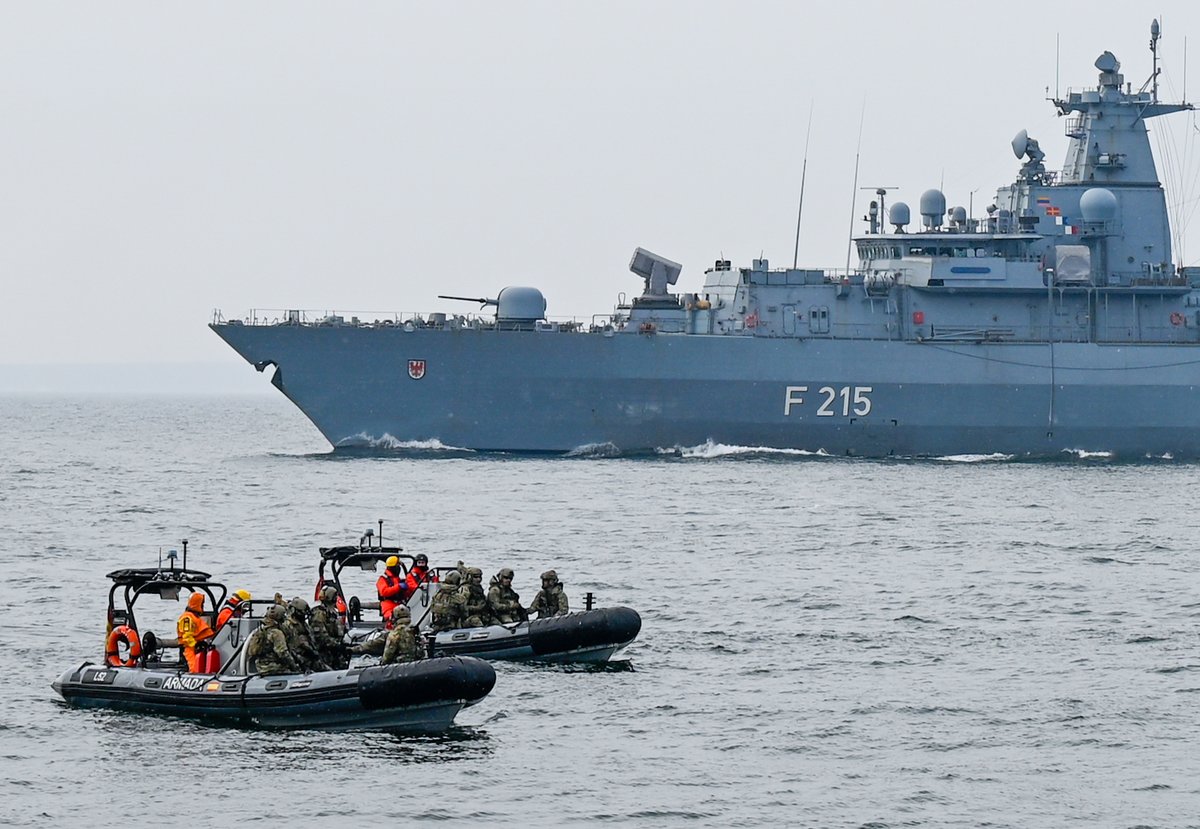 spmarfor's tweet photo. 🇩🇪 Einen schönen Tag der Deutschen Einheit!

In February, we deployed to Germany for #SteadfastDart26 under @NRDCITA and @NATOJFCBS, working closely with @CTFBaltic, located in Rostock, Germany. 

We even had the honour to welcome @BMVg_Bundeswehr Minister on board.

#WeAreNATO https://t.co/D7ELaKFeid