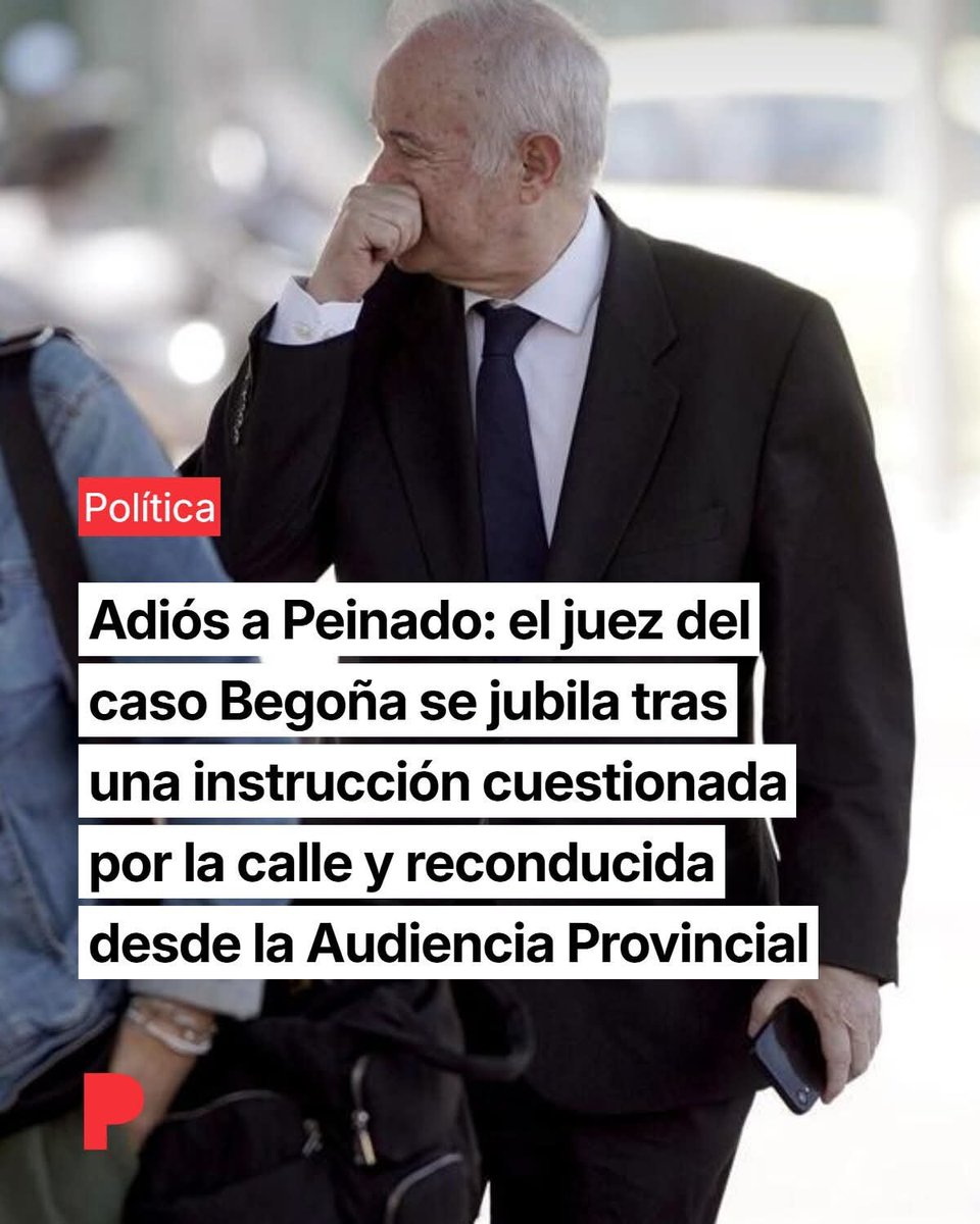 jebl_'s tweet photo. Peinado se jubila dejando una instrucción estrambótica que ha sido un absoluto bochorno prospectivo. Lo grave no es solo su delirio judicial, sino la vergonzosa complicidad de una Audiencia Provincial que, en lugar de frenar el esperpento a tiempo, prefirió mirar para otro lado.. https://t.co/xtE51BYa2Q
