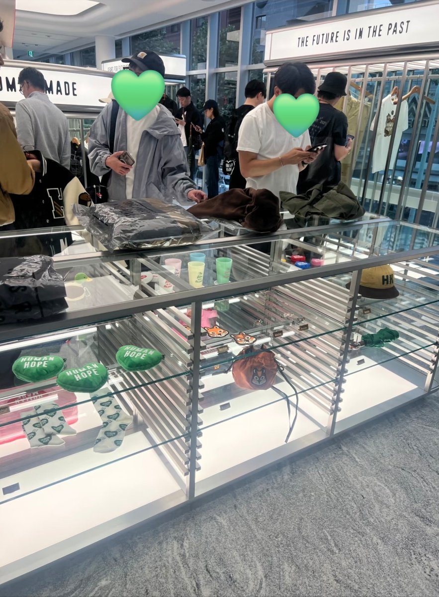 HobiCasa's tweet photo. These men loving the HUMAN HOPE S2 collection! The line up outside is crazy, it is by lottery. https://t.co/78RDWGNwij