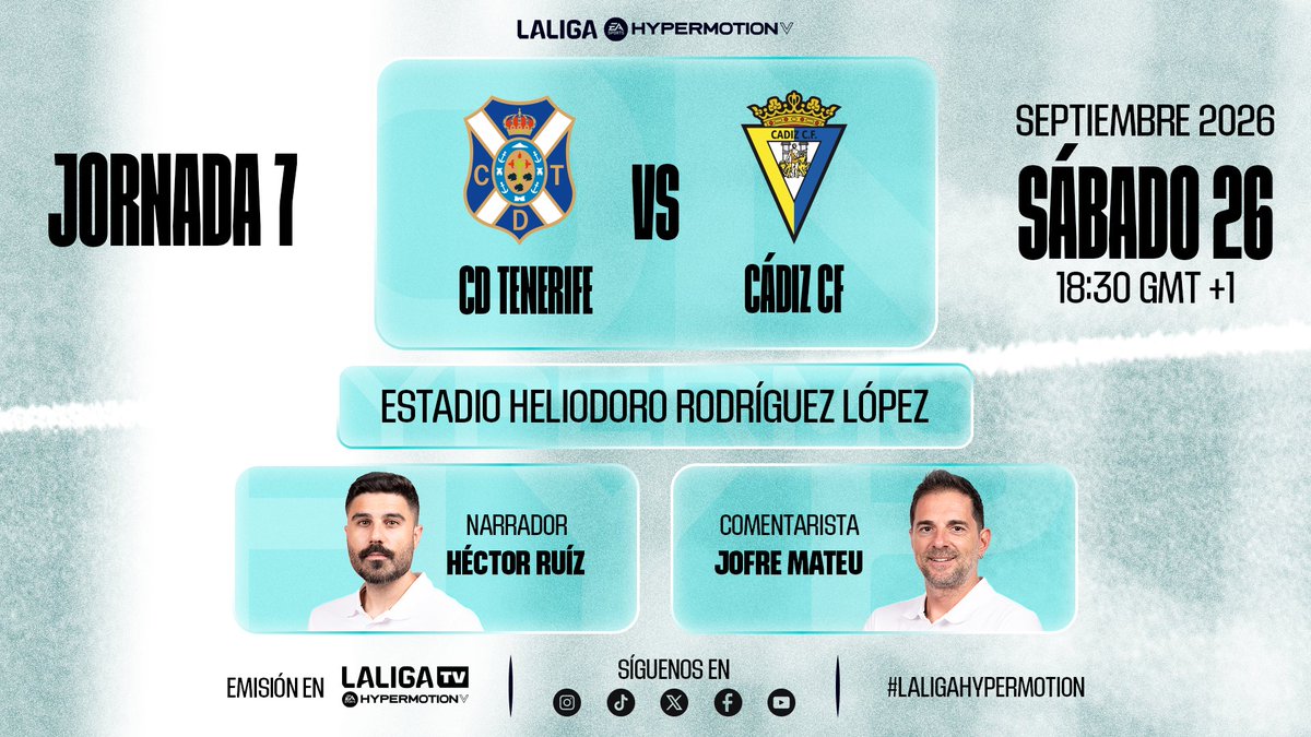 HectorRuizPardo's tweet photo. Sigue siendo un partido fetiche. J7. 18:30h (17:30🌋). @CDTOficial - @Cadiz_CF ⚽️🔥 #LALIGAInside https://t.co/kCjjPRN8LT