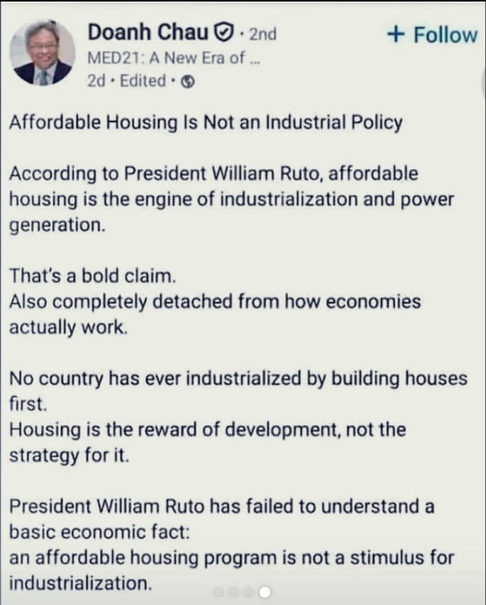 Kawy_Pam's tweet photo. "President Ruto has failed to understand that an affordable housing program is not a stimulus for industrialization".. https://t.co/2KKRIV6TkV