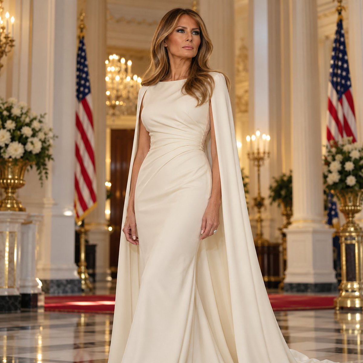 Victoria00025's tweet photo. First Lady Melania Trump-effortless elegance, timeless beauty, and a look made for the White House spotlight. 🇺🇸

Grace, glamour, and pure sophistication-all in one frame. 🤍

@MELANIATRUMP @WhiteHouse
#MelaniaTrump #FirstLady https://t.co/NFUdgLZD2u