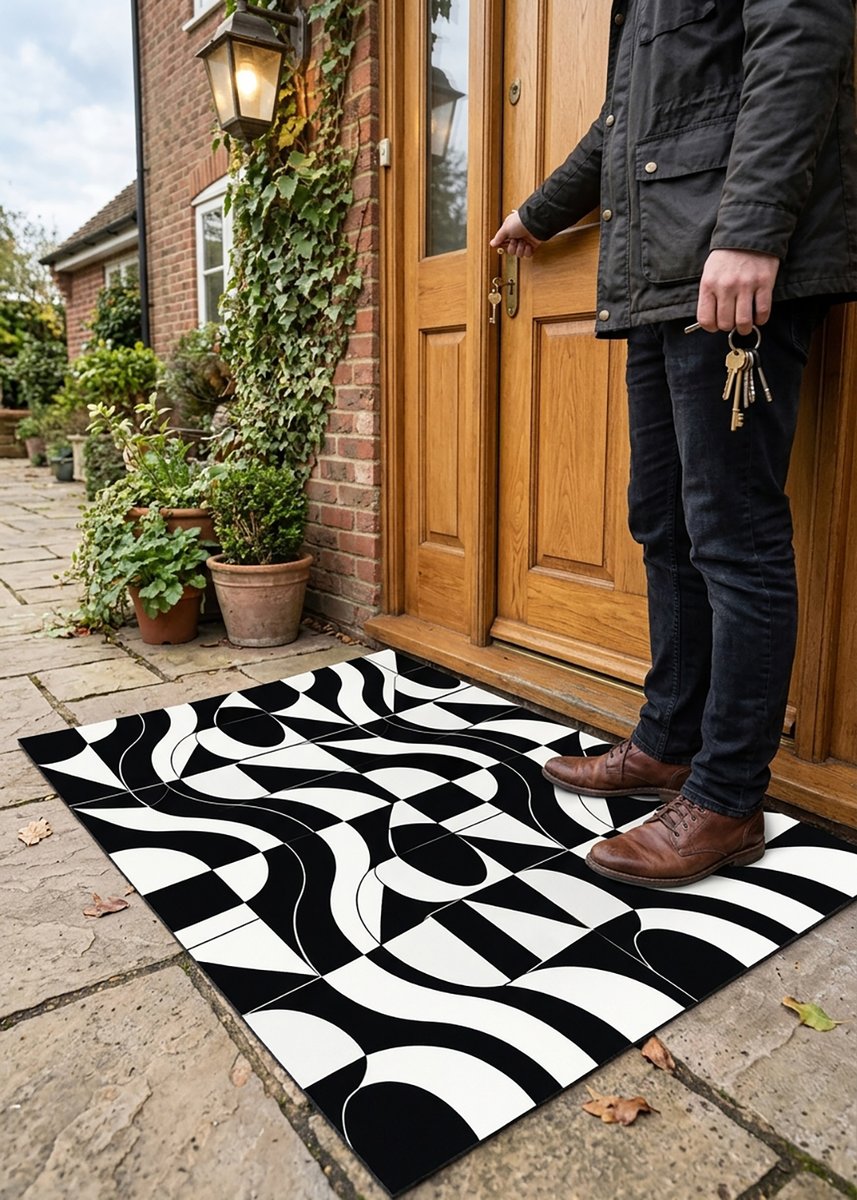 habatour20's tweet photo. Give your entryway a bold contemporary touch with this #blackandwhite geometric #doormat.
Available at : https://t.co/yO0eFy01wE
#GeometricDoorMat #BlackAndWhiteDecor
#abstractpattern #abstractpatterns #abstractdesign #geometricpattern #geometricpatterns #doormats #welcomemat https://t.co/IivkH5Qgz9