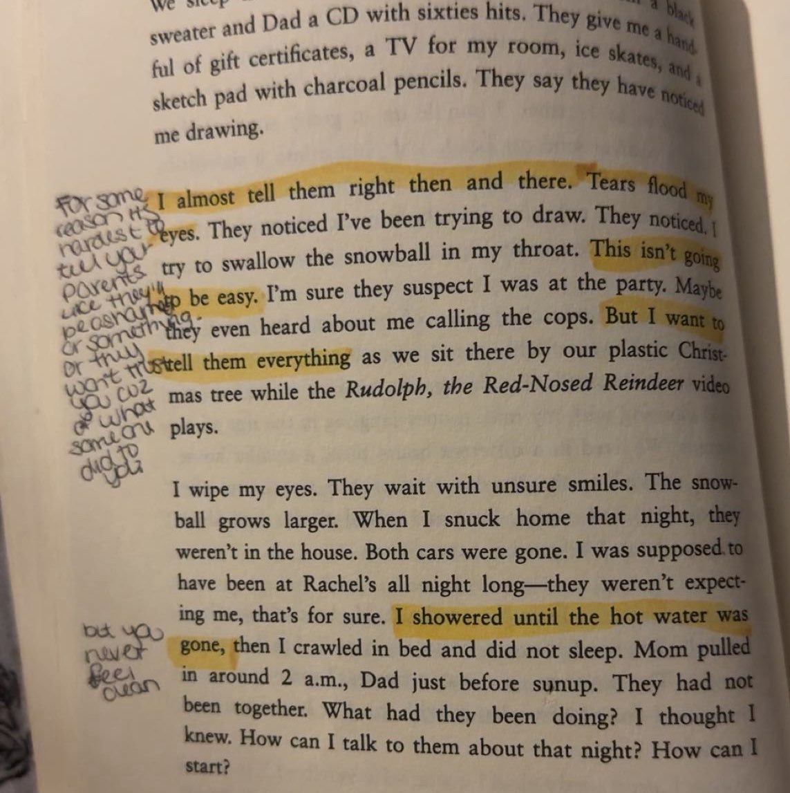 2she22's tweet photo. book i thrifted has a bunch of old anos from whoever had it first &amp; it shatters my heart thinking about how this person must’ve felt relating to all of this. because it landed in a thrift store it makes me wonder if they’re still here. i’m thinking about you &amp; i hope you feel it https://t.co/nYs2umH46T