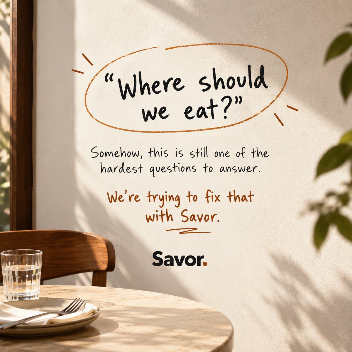 MySavorApp's tweet photo. Restaurant discovery has become a game of scrolling, comparing and second-guessing.

We think there’s a better way. https://t.co/pUauHBFmMS