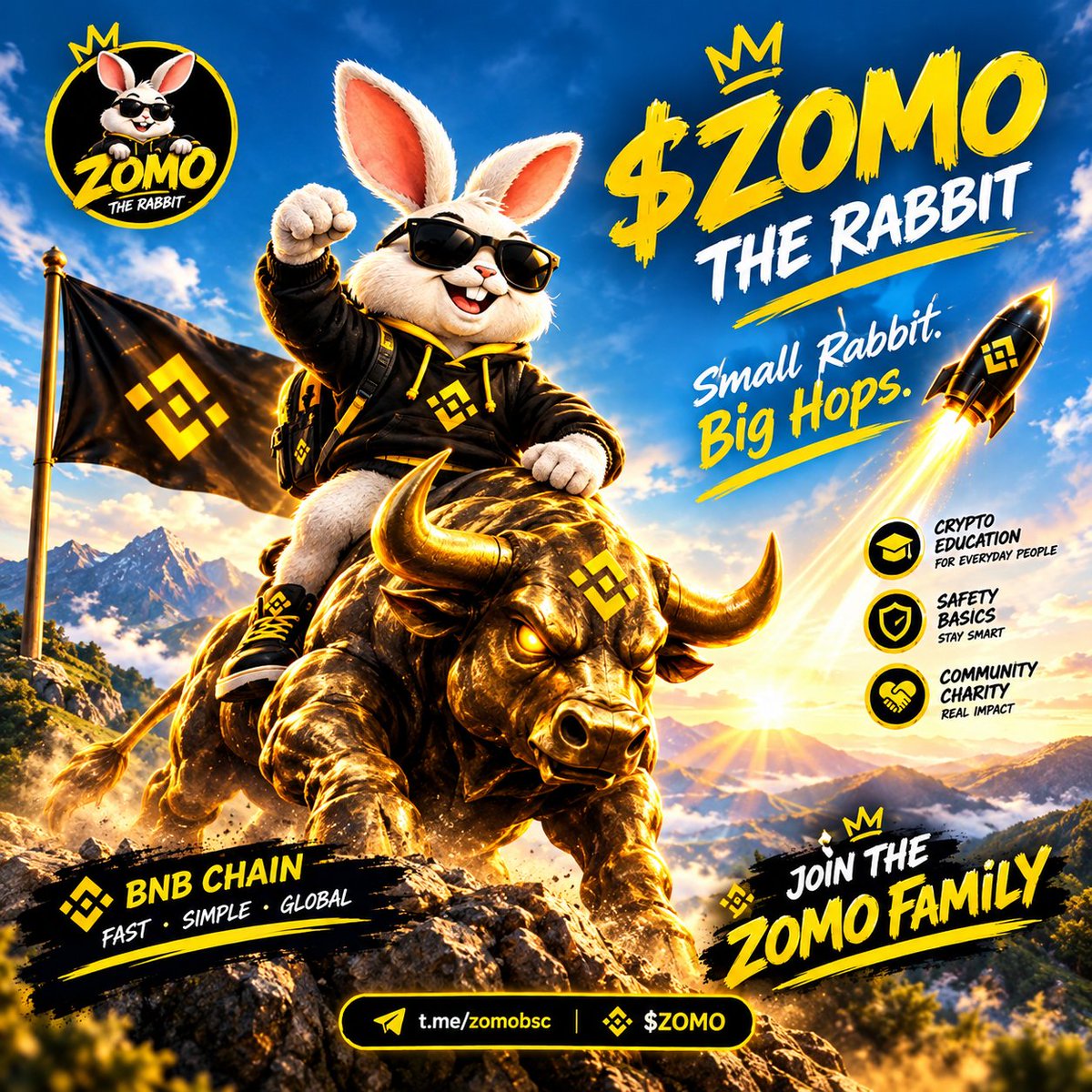zomotherabbit's tweet photo. 🐇 $ZOMO is hopping higher! 🚀

Small Rabbit. Big Hops. 🐰🔥

The community is growing, the momentum is building, and we’re just getting started.

Don’t watch from the sidelines. Come hop with us. 🐇💨

CA: 0xb7c5649Ad5C332804536a35D96c8B2DaEB94ABb5

#ZOMO #BSC https://t.co/2blxtzAOkC