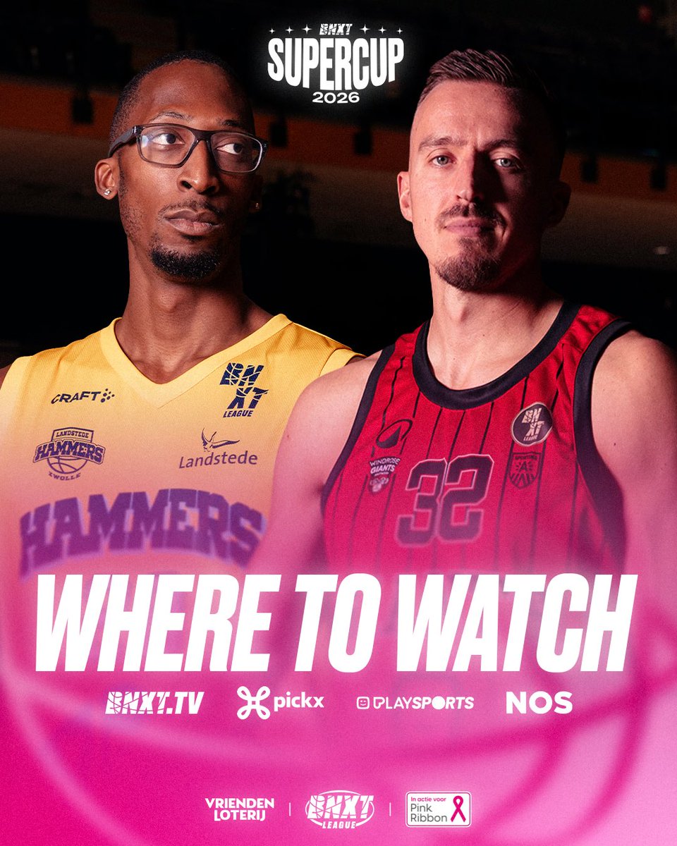 BnxtLeague's tweet photo. Can’t make it to Landstede Topsportcentrum? We’ve got you covered. 👀

🖥️ Watch the BNXT SuperCup LIVE on https://t.co/sFTHZIFJ6p, @playsportsbe, @proximuspickx_nl,  @proximuspickx_fr &amp; https://t.co/Lw9kn8yETd

🕣 Tip-off: 20:30 https://t.co/1hvQT4Z5bP