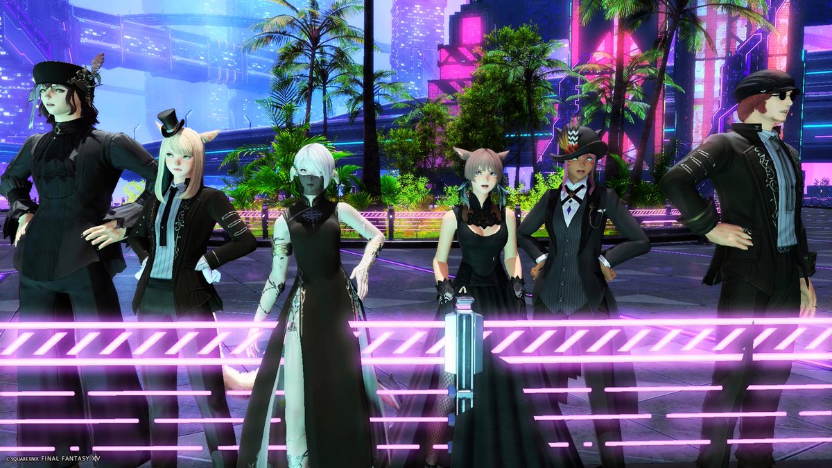 FF14UltimaFCDim's tweet photo. Ultimaへ戻ってソリューションナインへ！
高速道路や巨大な集合住宅が遠くに見えていて、眼下に目をやると建造の下層は煙って見えないほど続いています
最下層はどうなっているんだろう...と思いを馳せつつヒーローポーズ！ https://t.co/rEaSe9Tebr