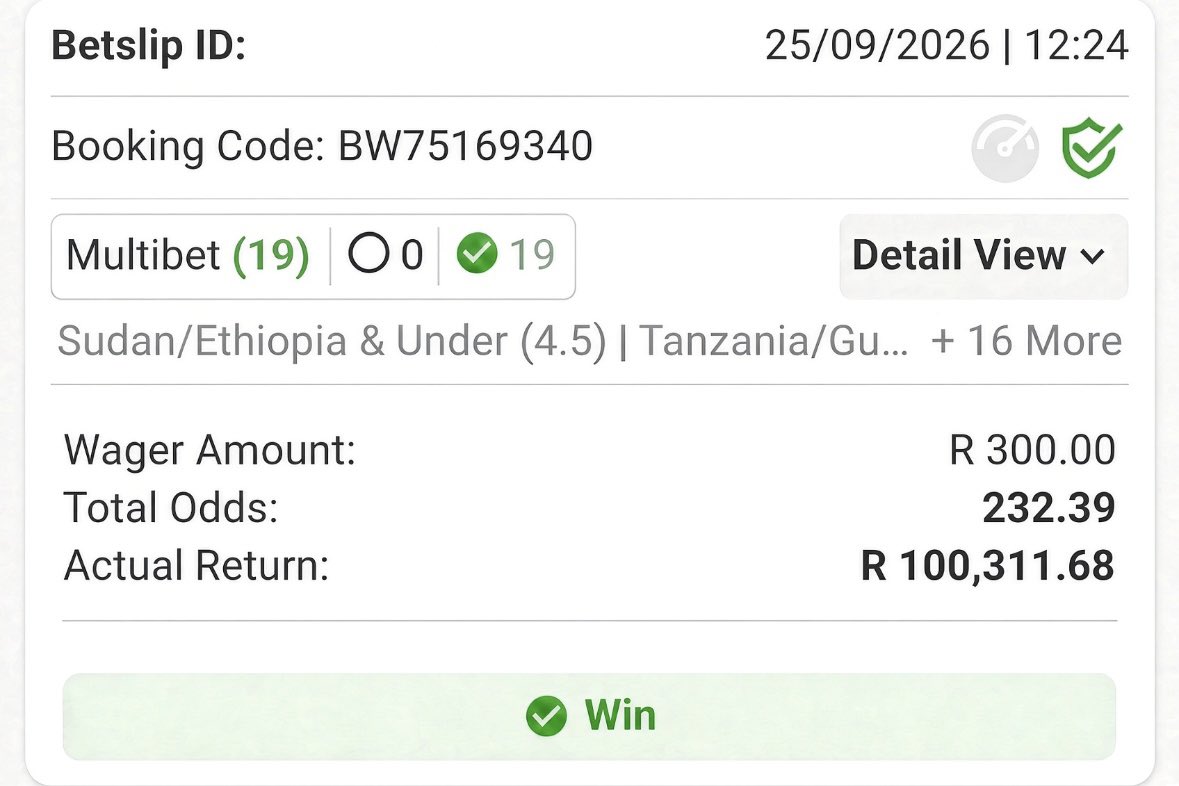 LinconHorsebets's tweet photo. Boooooom!!R100K 👏🏻 I’ve opened a group where I’ll share massive odds🤯🤯🤯🤯 It cost R350 to join I’ll add only 25 people today🍾🍏🔥 Text me - 072 066 3641 https://t.co/NEgEaVRnAy
