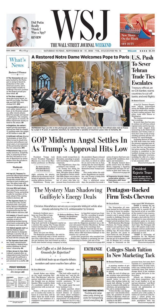 StJamesTM's tweet photo. An early look at the WSJ #fintechnews #wsj #financenews https://t.co/cRhcD2xECw