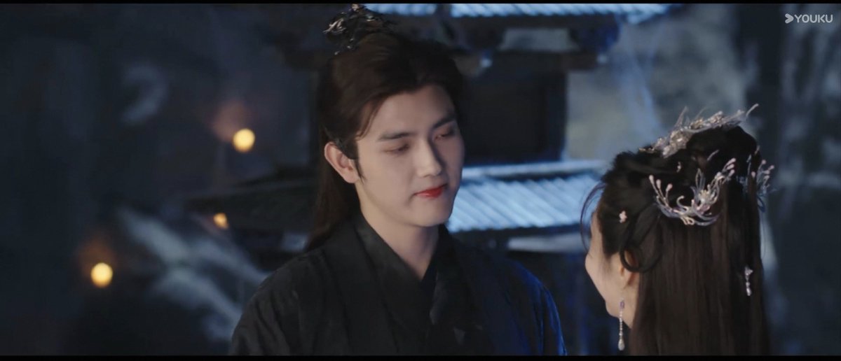 Mire_PC's tweet photo. "Sima Jiao, my heart is racing [...] or if it's because you are taking my breath away right now." 🩵🖤  

#WhenDestinyBringstheDemon #献鱼 #SimaJiao #ChenFeiYu #LiaoTingYan #WangYingLu https://t.co/XRlVJNEyPe