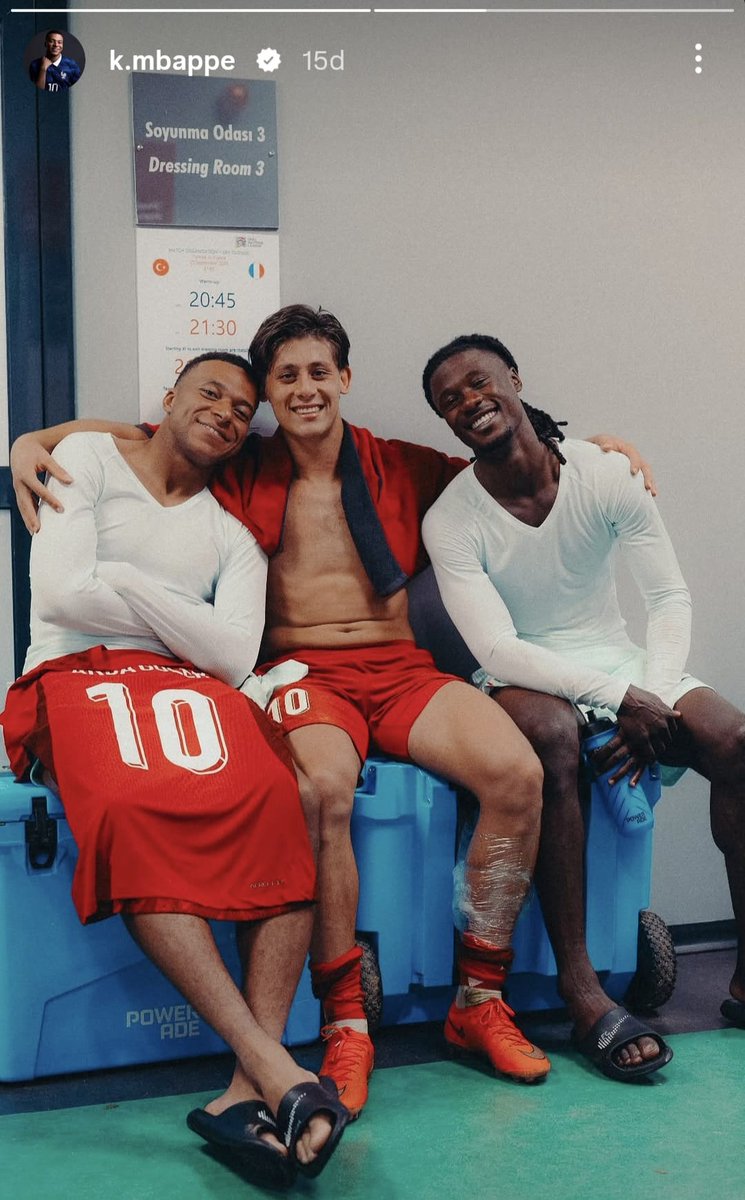 demarkesports's tweet photo. Kylian Mbappe'den Arda Güler paylaşımı.

Real Madridli oyuncular, maçın ardından bir araya geldi. https://t.co/3KHncCRNPZ