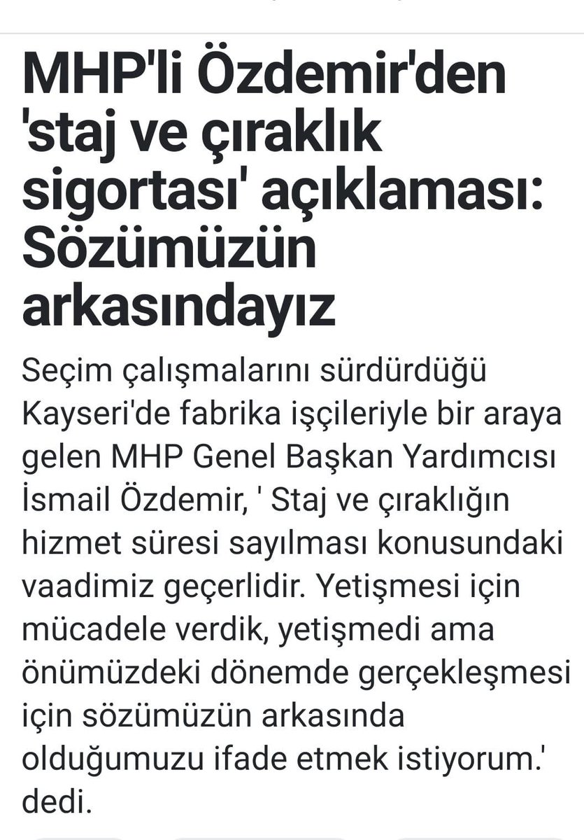 Al1Cuneytdursun's tweet photo. @UmutMetehanAVCI  teşekkürler  @MhpTbmmGrubu Stajyer Çırak Haklı
#3308deçalışmaVar
#TamSigortaYok https://t.co/fOUd2BtW5H