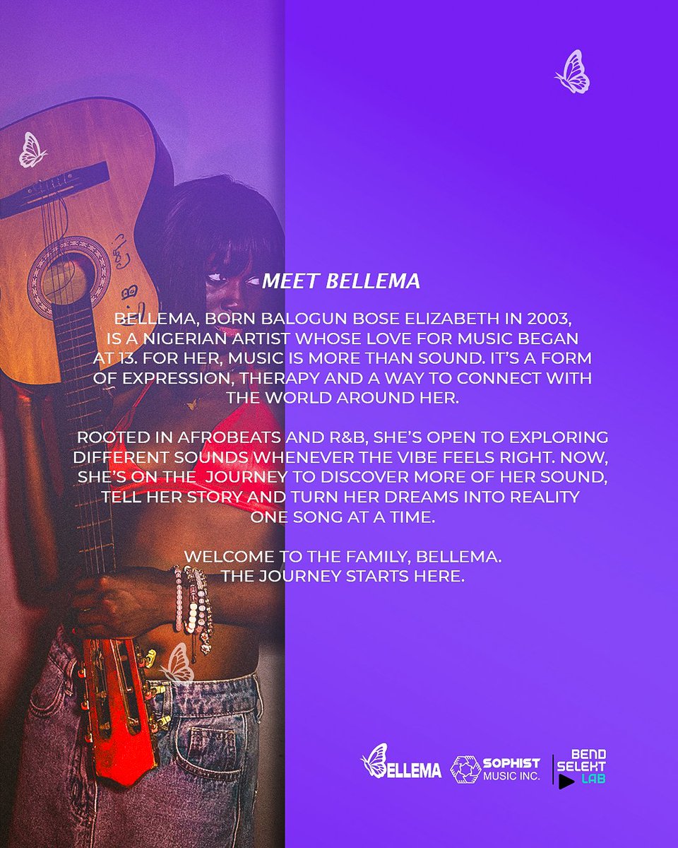 Bellema19's tweet photo. A little more about Bellema🦋
The beginning of something I’ve been wanting to do for a long time .
My first single dropping soon 🤍 https://t.co/kLOJSzdeZf