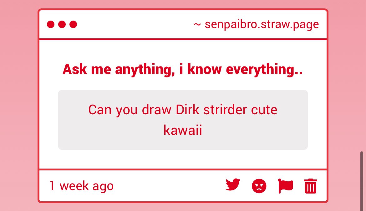 uhmnfhhgbbg's tweet photo. Dirk strider strawpage req
sorry no kawaii he ugly.

ft @dirkphile 
#prostuck https://t.co/WCrGO01hUA