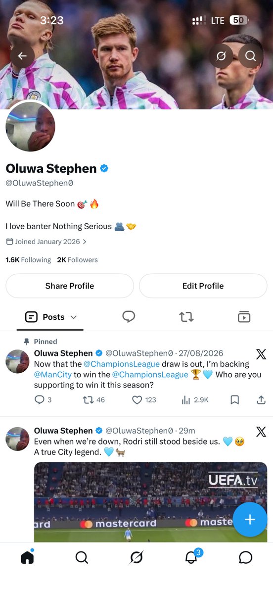 OluwaStephen0's tweet photo. Big thanks to my mutuals for helping me hit 2K followers! 🥹🩵
I appreciate every single one of you. We keep growing! 🤝🔥
Next stop: 3K! 🚀 https://t.co/DgfRTg0KmE