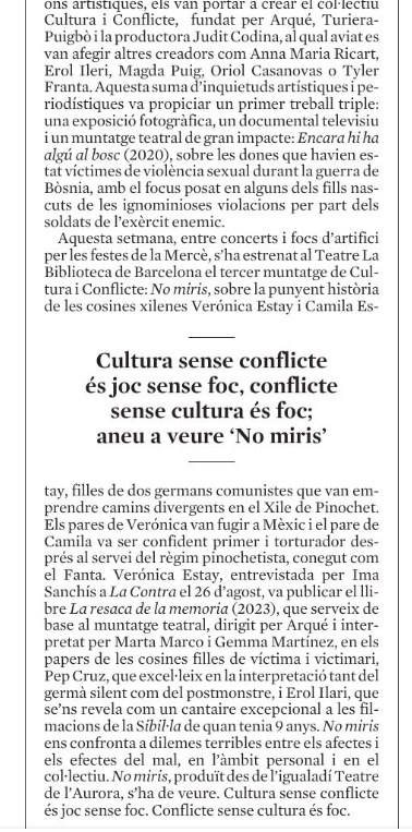 mariusserra's tweet photo. Cultura és conflicte https://t.co/lpicBCERQa