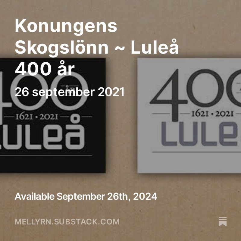 MiniUtbildning's tweet photo. Konungens Skogslönn 🌳 Luleå 400 år
26 september 2021
https://t.co/u3OhYIHTdw

#ÅrsDag 🌳
Följ #KonungensTräd #1Tree-kalender här:
https://t.co/20MjqfYWf8 https://t.co/ZjoY9Jri3T