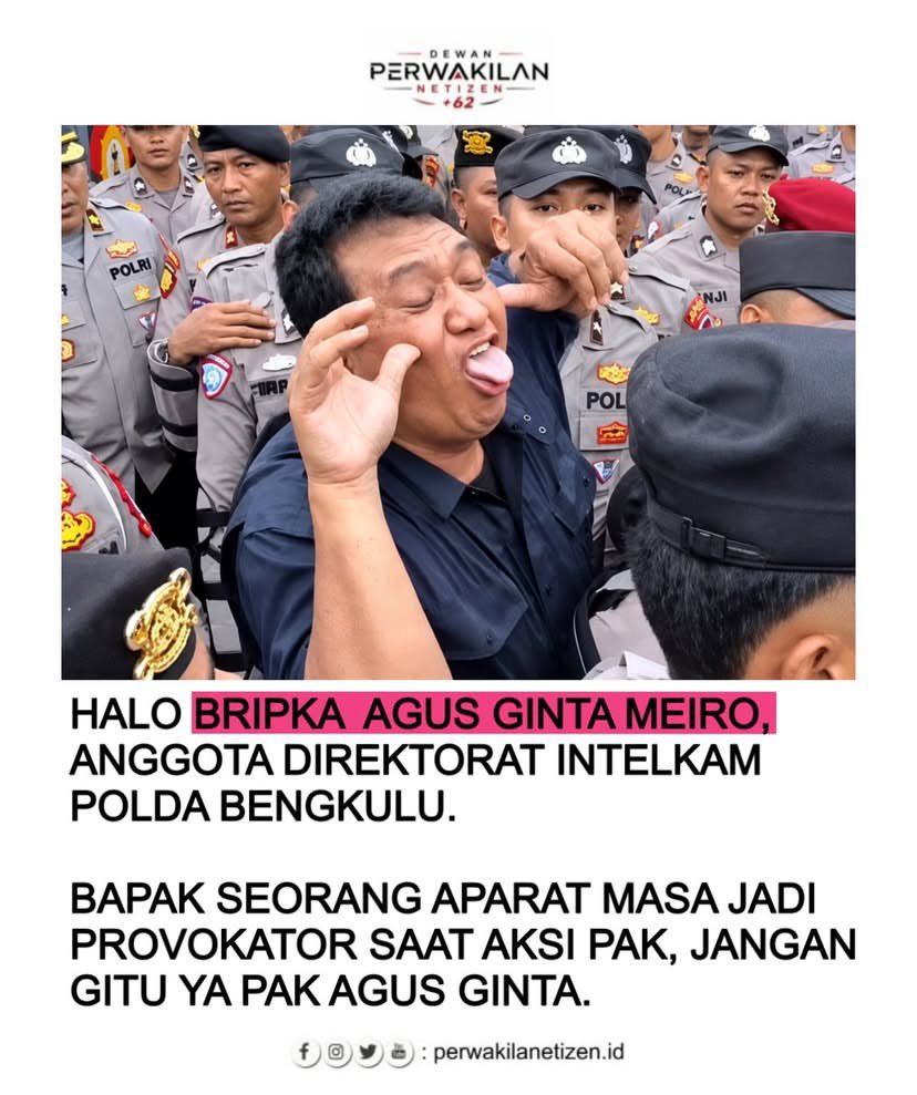 LambeSahamjja's tweet photo. Provokator dari masyarakat ditangkap
Provokator dari kepolisian, polisinya ikut tertawa https://t.co/NJ4Gwp54py