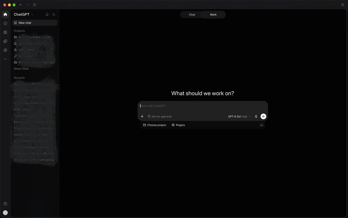whoisonkar_'s tweet photo. new ChatGPT desktop app UI looks good 💯 https://t.co/dQniRAXZkg