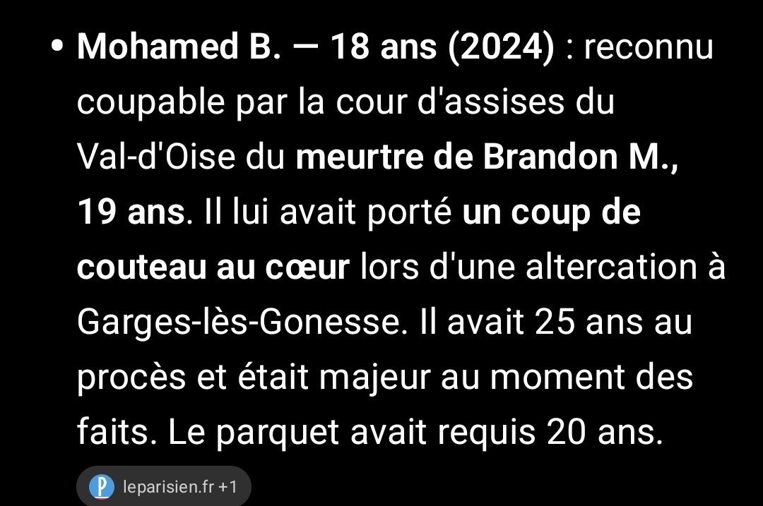 lelapindufutur's tweet photo. Juste une question, pourquoi tous ces meurtriers (et des centaines d'autres) ont-ils pris moins que Loïk Le Priol ? Si quelqu'un pouvait m'éclairer https://t.co/ZsMiZFXrKa
