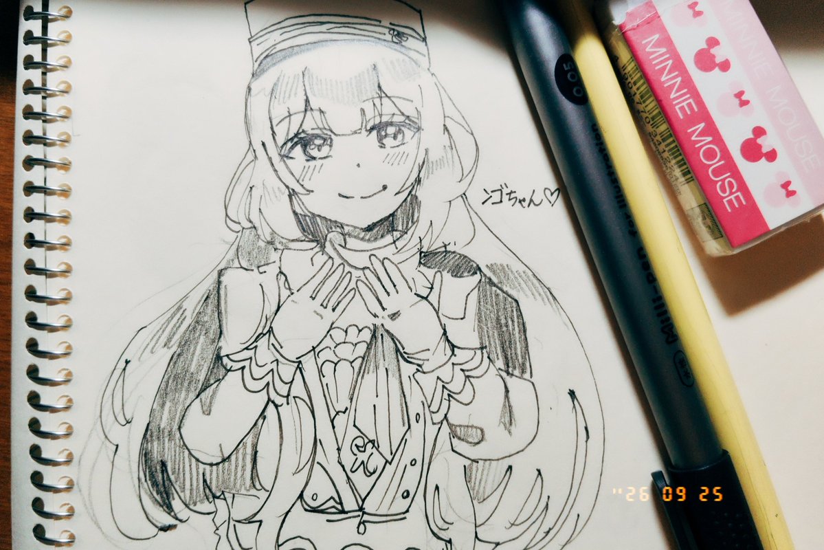 gorigorimugi's tweet photo. 昨日の絵。
ウエハースのンゴちゃん💖
今日、デジタルで描こうかなあ https://t.co/psf1ALAb07