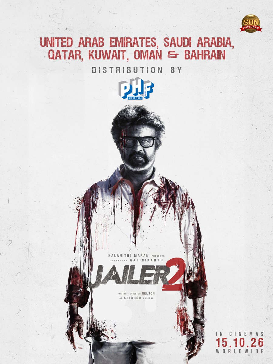 RIAZtheboss's tweet photo. The super celebration awaits!💥
#Jailer2 United Arab Emirates, Saudi Arabia, Qatar, Kuwait, Oman & Bahrain distribution by @PharsFilm

@rajinikanth @Nelsondilpkumar @anirudhofficial @sunpictures
@vidya_balan @iam_SJSuryah #SurajVenjaramoodu @meramyakrishnan @iYogiBabu @mirnaaofficial @vijaykartikdop @Nirmalcuts @ChethanDsouza @AlwaysJani @KiranDrk @sunilreddy22 #PallaviSingh @valentino_suren @Alagiakoothan #SantoshRaju @kabilanchelliah @kuchirayar73
@ParasRiazAhmed1
#Jailer2FromOct15