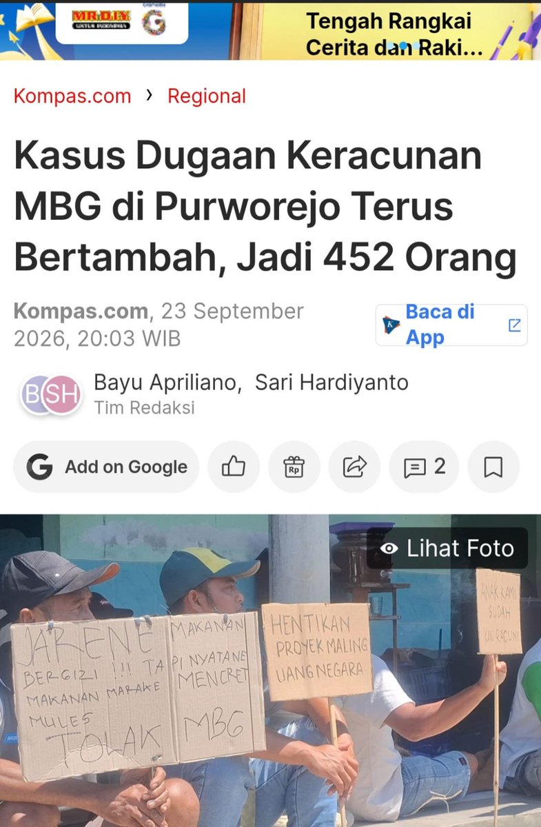 MurtadhaOne1's tweet photo. Orang tua yang sayang anak adalah yang melarang anaknya makan MBG

Kepala sekolah/guru yang berani adalah yang menolak MBG demi keselamatan anak didiknya

Ulama yang peduli umat adalah yang mengharamkan MBG

Pemda yang melindungi warganya adalah pemda yang melarang proyek MBG berlangsung di daerahnya

pegawai BGN yg bertanggungjawab adalah yang mundur dari jabatannya