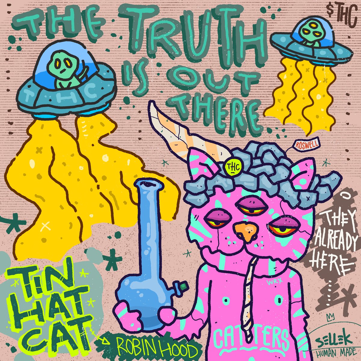 SellekArt's tweet photo. @Knocktok01 @TinHat_Cat The truth is.. we out here! @TinHat_Cat https://t.co/CpFz1b7lvn