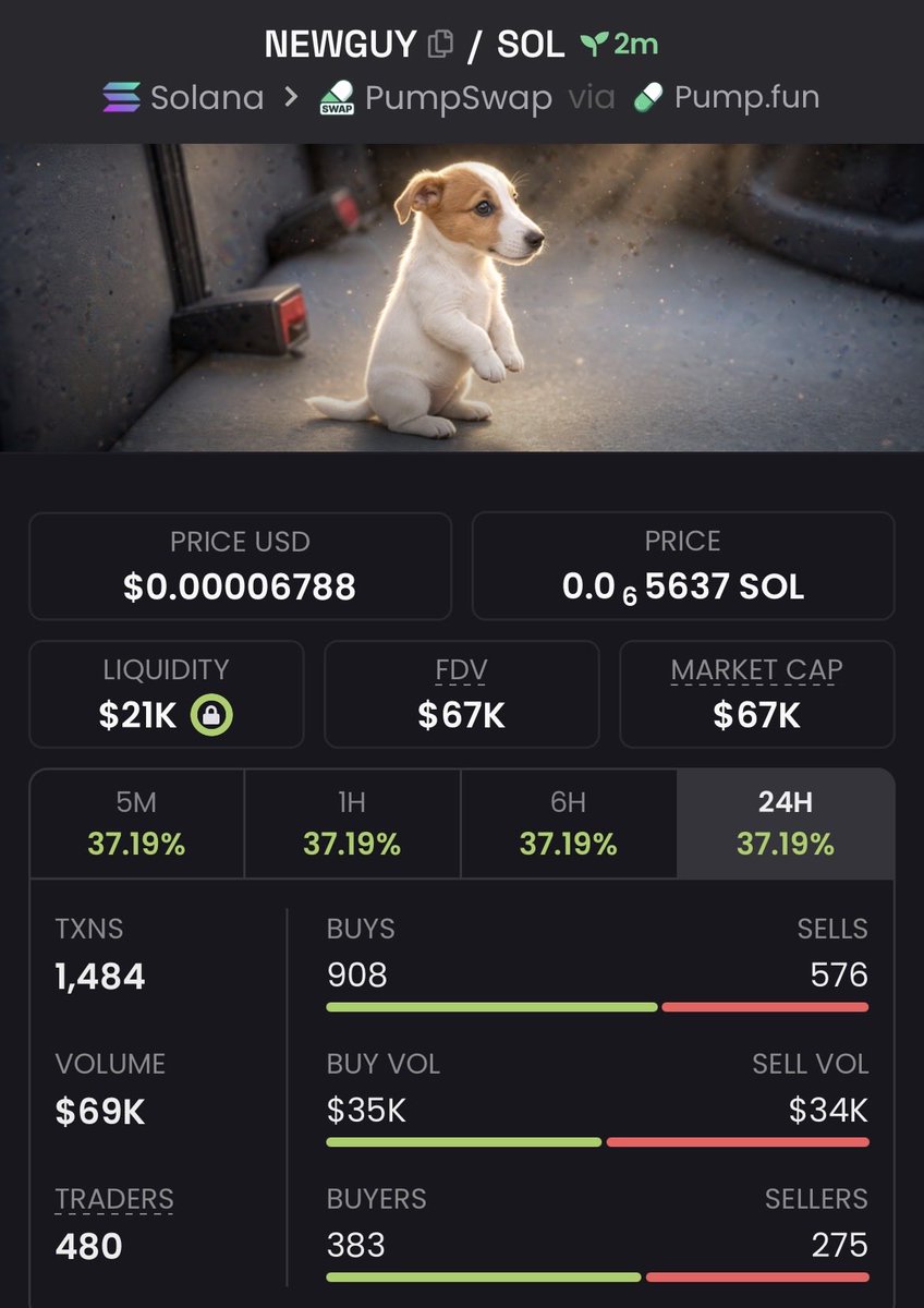 CipherEdgeCalls's tweet photo. $NEWGUY 20.67x+ 🚀🔥

Called around $3K MC → touched $62K MC+

Strong breakout with explosive momentum driving it higher 👀
More early plays in the VIP group 🔒

#NEWGUY #memecoin #Solana #crypto https://t.co/X30apYmr6z