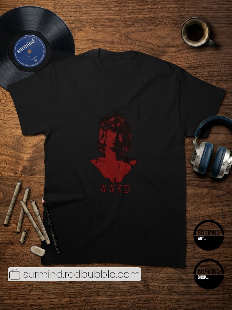 surmindshop's tweet photo. What would Keef do? 🎸⚡️

Live by rock 'n' roll rules with this Keith Richards tee featuring "WWKD". Deep red distressed portrait on a classic fit.

Shop: https://t.co/rLoweMl6q3

#KeithRichards #WWKD #RollingStones #ClassicRock #Redbubble #SurmindArt https://t.co/llAt8hrufK
