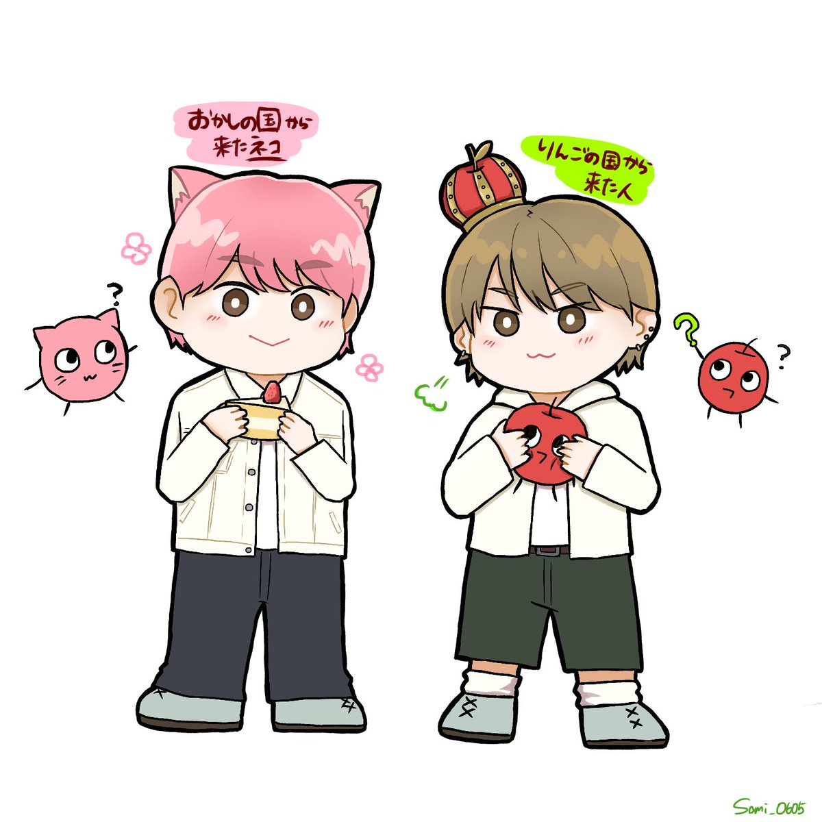 sami_0605's tweet photo. 異国(？)ケミ🐱🍎
 #KO1KEYZ_FA https://t.co/l1HwSCTTY4