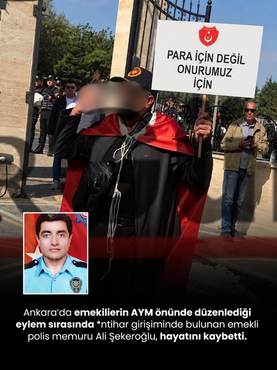 baransaidkir's tweet photo. Dünden bu yana bir şey söylemek istemedim.

Böylesine ağır bir olayın hemen ardından, sıcağı sıcağına birkaç cümle kurup geçmenin doğru olmayacağını düşündüm. Bekledim. Haberleri takip ettim, televizyonlara baktım, gazetelerin manşetlerine baktım.

Belki birileri çıkar da “Bir insan neden bu noktaya geldi?” diye sorar dedim.

Ama olmadı.

Bir insan öldü.

Yıllarca bu devlete polis olarak hizmet etmiş bir emekli, Ali Şekeroğlu, emeklilerin hakkını aradığı Anayasa Mahkemesi önünde hayatını kaybetti.

Geride ise insanın boğazına düğümlenen bir cümle kaldı:

“Para için değil, onurumuz için.”

Bir insanın ölümü üzerinden siyaset yapmak istemiyorum. Ama onu bu noktaya getiren şartları konuşmamak, milyonlarca emeklinin geçim sıkıntısını görmemek ve b��tün bunların üzerine susmak da vicdanımıza sığmaz.

Bu ülke 2001’i unutmadı.

Ekonomik krizin ortasında bir esnaf, Başbakanlık önünde Bülent Ecevit’e doğru yazar kasa fırlattı. O yazar kasa günlerce televizyonlarda gösterildi, gazetelerde manşet oldu; ekonomik krizin sembollerinden birine dönüştü.

Aradan 25 yıl geçti.

Şimdi insanın aklına çok ağır bir soru geliyor:

O gün bir yazar kasanın yere düşerken çıkardığı sesi bütün Türkiye duydu da, bugün bir emeklinin feryadını neden duyamıyoruz?

Haber yapmayınca yoksulluk ortadan kalkmıyor.

Kamerayı çevirmeyince emeklinin pazardaki hesabı değişmiyor.

Ekranlarda göstermeyince milyonların mutfağındaki yangın sönmüyor.

Ve bir insanın adını anmayınca o insan hiç yaşamamış olmuyor.

Ali Şekeroğlu’nun bir ailesi vardı, sevenleri vardı, bir hayatı vardı.

Ve hepimize çok ağır bir soru bıraktı:

Bir emeklinin sesini duyurabilmesi için daha ne olması gerekiyor?

Ali Şekeroğlu’na Allah’tan rahmet, ailesine ve sevenlerine sabır diliyorum.

25 yıl önce bir yazar kasanın sesini duyan Türkiye, bugün bir emeklinin feryadını duymadı.

Biz duyduk. Unutmayacağız.